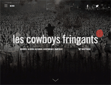 Tablet Screenshot of cowboysfringants.com